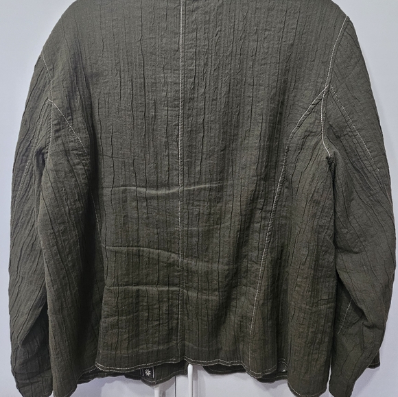 Chico's Blazer Woman's Size 3 in green - Picture 7 of 12